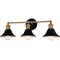 Quoizel Trafalgar 3-Light Matte Black Vanity Light TRF8624MBK - alternate 2